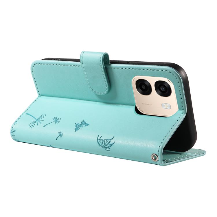For OPPO A6X 5G / A6 5G Dandelion Embossed Pattern Flip Leather Phone Case