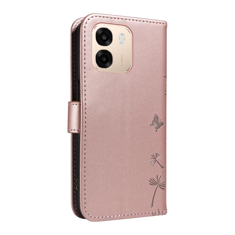 For OPPO A6X 5G / A6 5G Dandelion Embossed Pattern Flip Leather Phone Case
