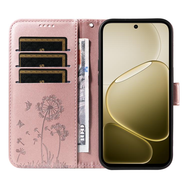 For OPPO A6X 5G / A6 5G Dandelion Embossed Pattern Flip Leather Phone Case