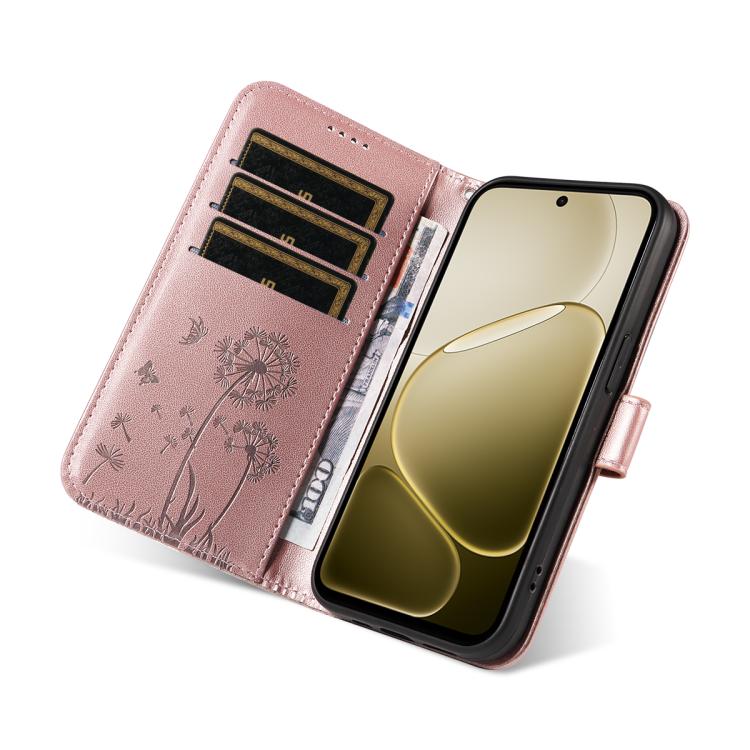For OPPO A6X 5G / A6 5G Dandelion Embossed Pattern Flip Leather Phone Case