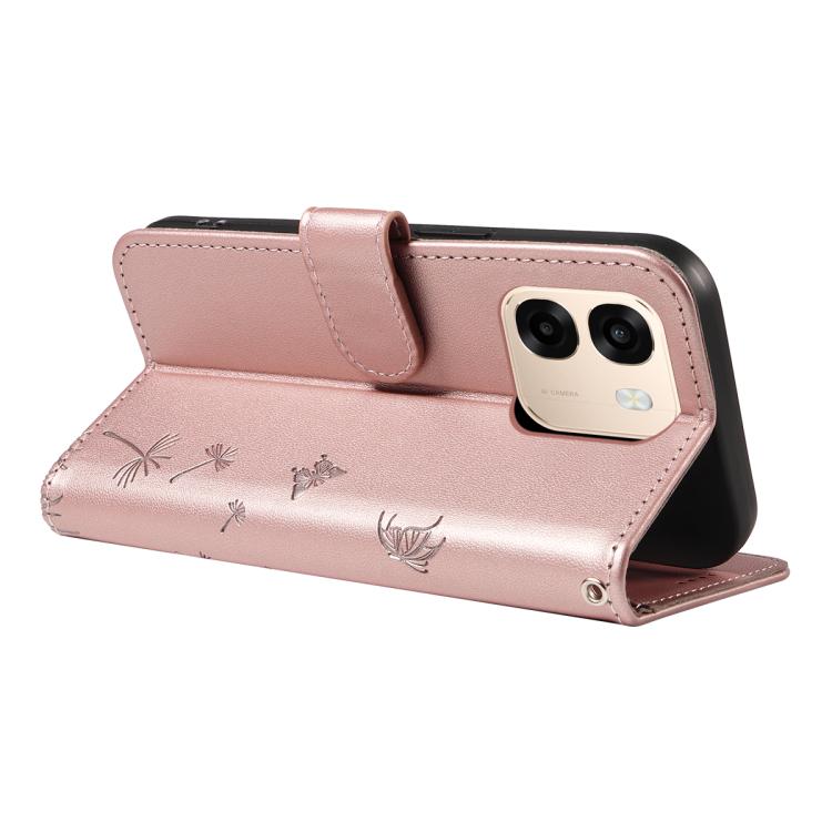 For OPPO A6X 5G / A6 5G Dandelion Embossed Pattern Flip Leather Phone Case