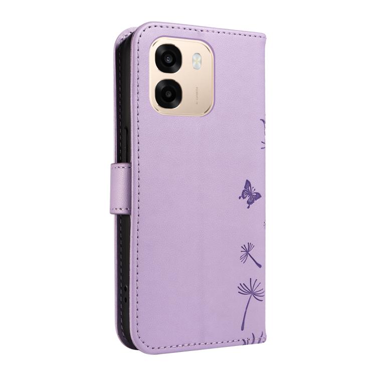For OPPO A6X 5G / A6 5G Dandelion Embossed Pattern Flip Leather Phone Case