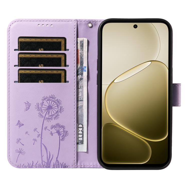 For OPPO A6X 5G / A6 5G Dandelion Embossed Pattern Flip Leather Phone Case
