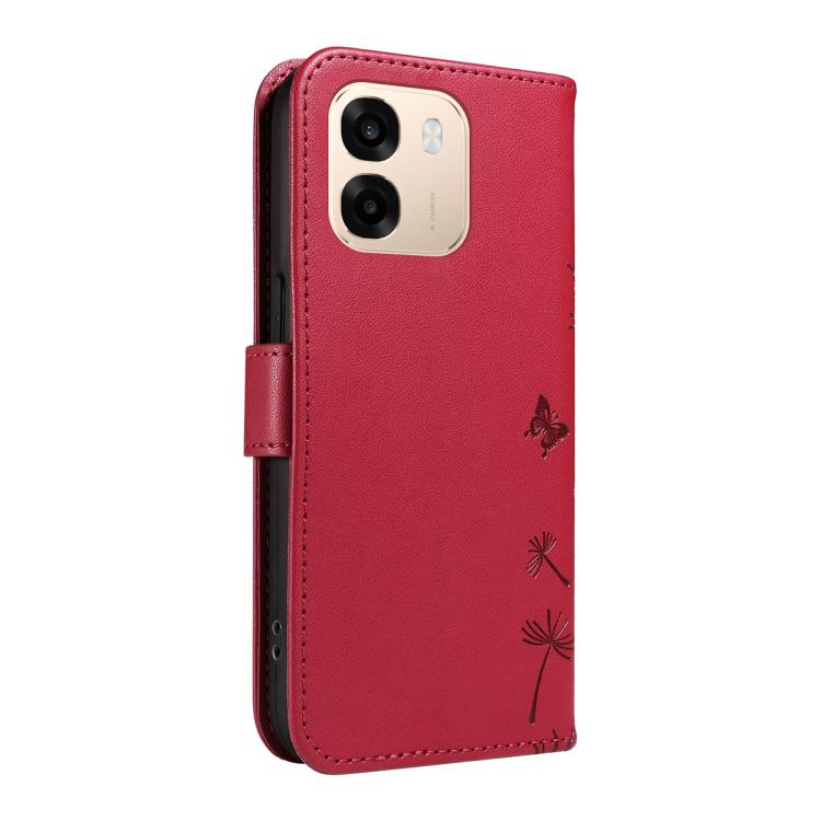 For OPPO A6X 5G / A6 5G Dandelion Embossed Pattern Flip Leather Phone Case