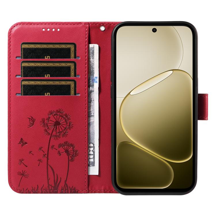 For OPPO A6X 5G / A6 5G Dandelion Embossed Pattern Flip Leather Phone Case