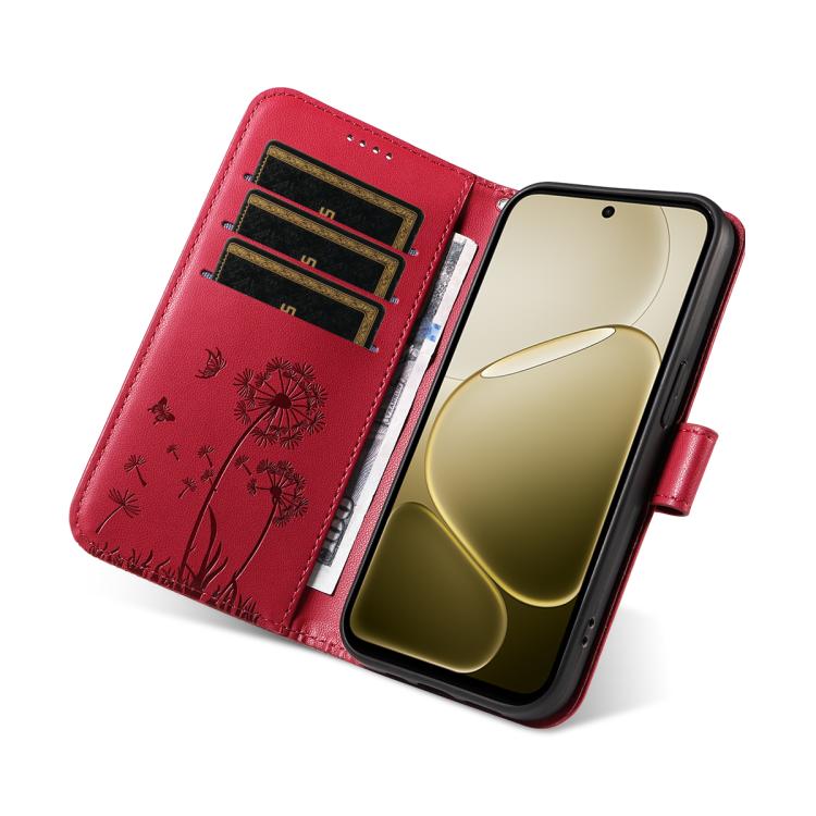 For OPPO A6X 5G / A6 5G Dandelion Embossed Pattern Flip Leather Phone Case