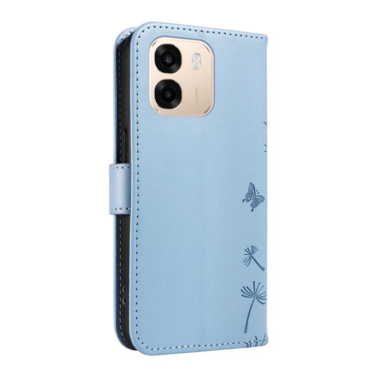 For OPPO A6X 5G / A6 5G Dandelion Embossed Pattern Flip Leather Phone Case
