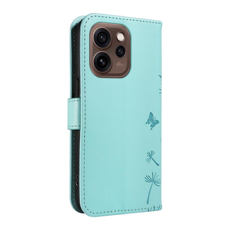 For OPPO Reno15 5G Global Dandelion Embossed Pattern Flip Leather Phone Case