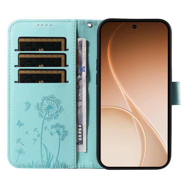For OPPO Reno15 5G Global Dandelion Embossed Pattern Flip Leather Phone Case