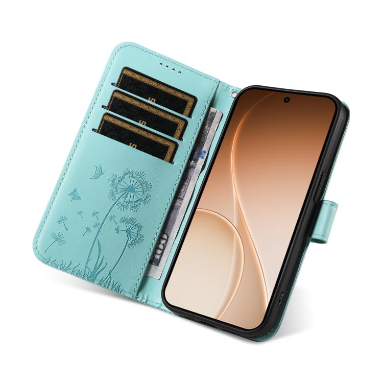 For OPPO Reno15 5G Global Dandelion Embossed Pattern Flip Leather Phone Case