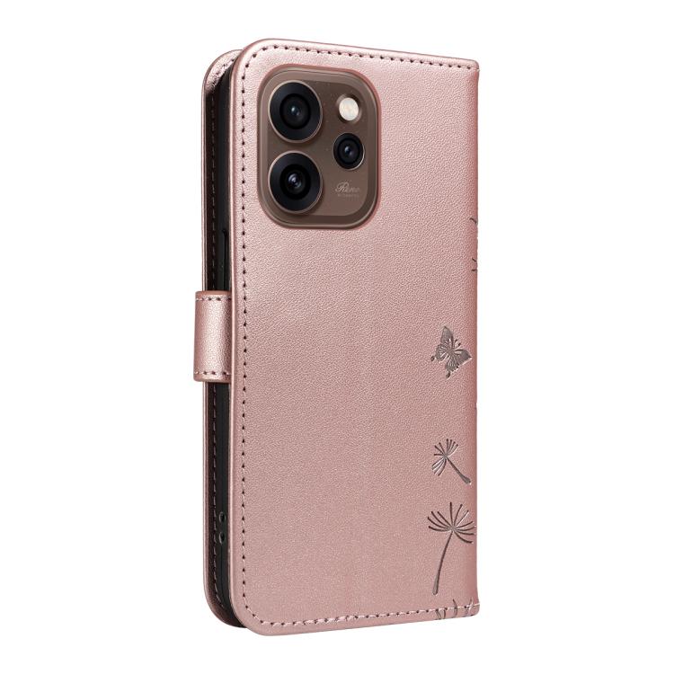For OPPO Reno15 5G Global Dandelion Embossed Pattern Flip Leather Phone Case