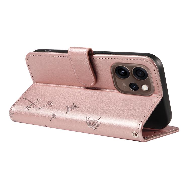 For OPPO Reno15 5G Global Dandelion Embossed Pattern Flip Leather Phone Case