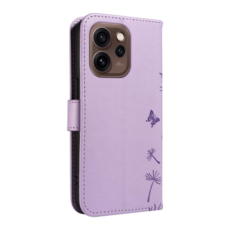 For OPPO Reno15 5G Global Dandelion Embossed Pattern Flip Leather Phone Case