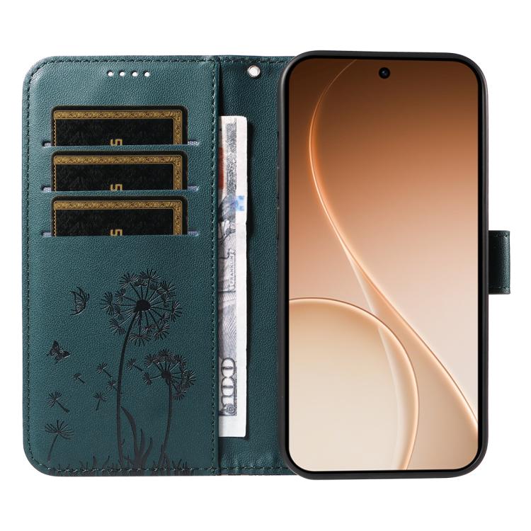 For OPPO Reno15 5G Global Dandelion Embossed Pattern Flip Leather Phone Case
