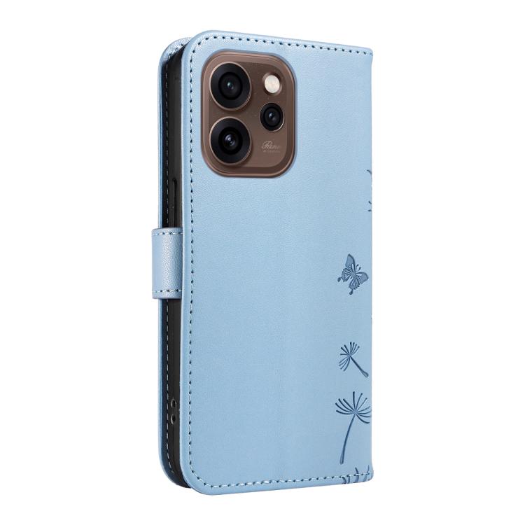 For OPPO Reno15 5G Global Dandelion Embossed Pattern Flip Leather Phone Case