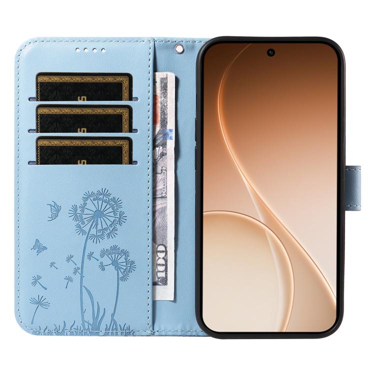 For OPPO Reno15 5G Global Dandelion Embossed Pattern Flip Leather Phone Case