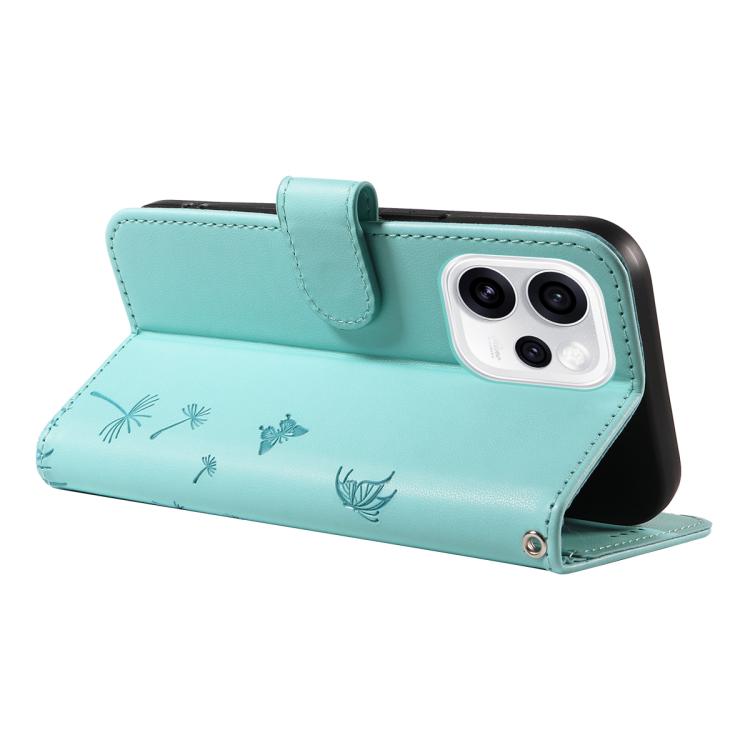 For OPPO Reno15 Pro 5G Global Dandelion Embossed Pattern Flip Leather Phone Case