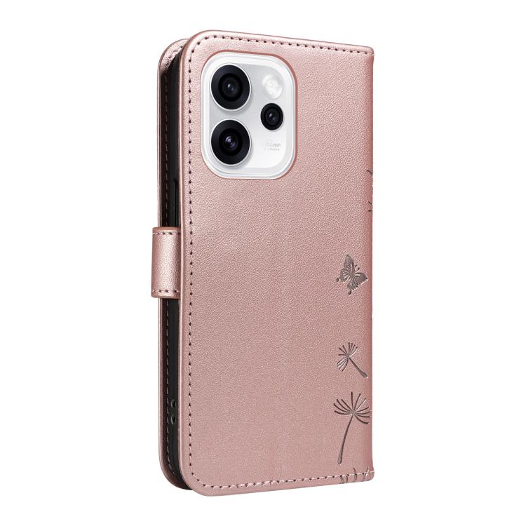For OPPO Reno15 Pro 5G Global Dandelion Embossed Pattern Flip Leather Phone Case