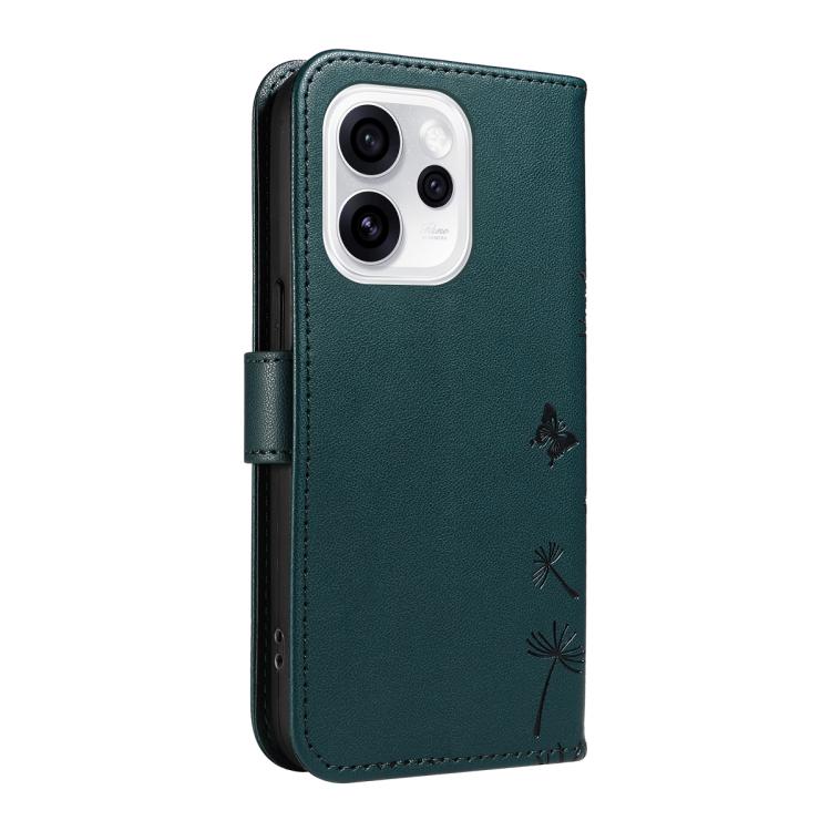 For OPPO Reno15 Pro 5G Global Dandelion Embossed Pattern Flip Leather Phone Case