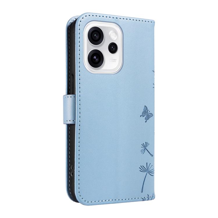 For OPPO Reno15 Pro 5G Global Dandelion Embossed Pattern Flip Leather Phone Case
