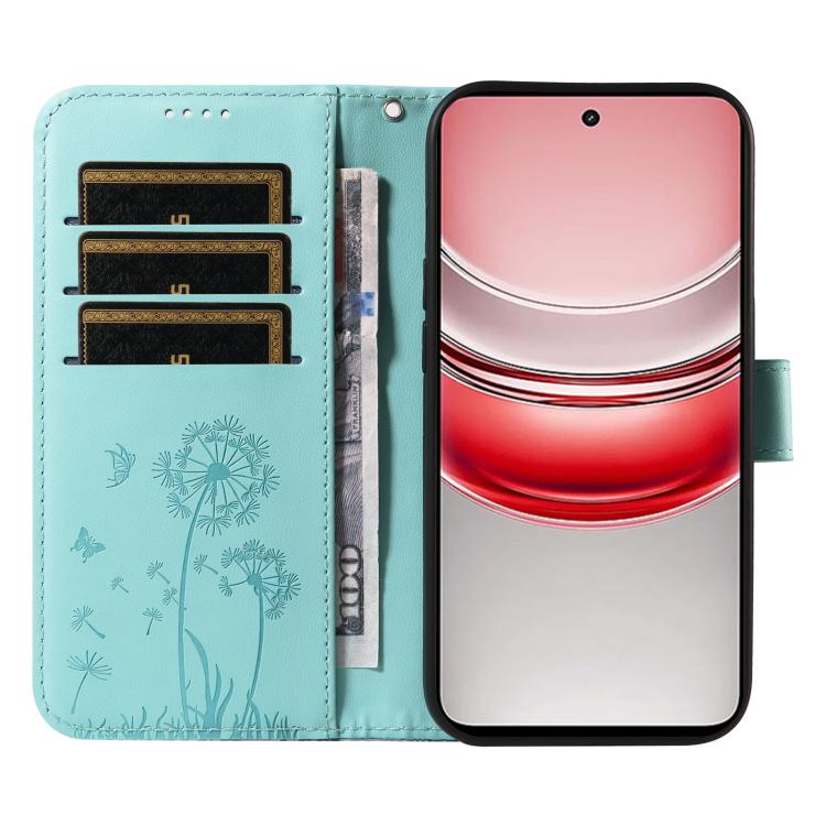 For Realme 14x 5G Global Dandelion Embossed Pattern Flip Leather Phone Case