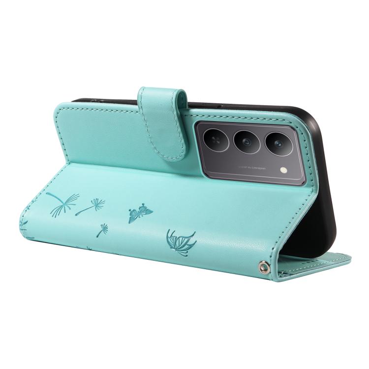 For Realme 14x 5G Global Dandelion Embossed Pattern Flip Leather Phone Case