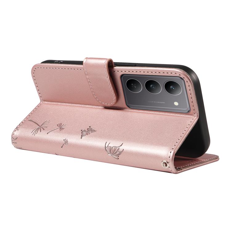 For Realme 14x 5G Global Dandelion Embossed Pattern Flip Leather Phone Case