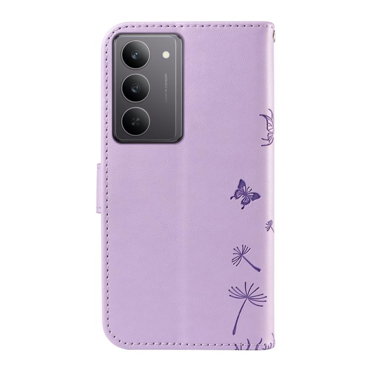 For Realme 14x 5G Global Dandelion Embossed Pattern Flip Leather Phone Case
