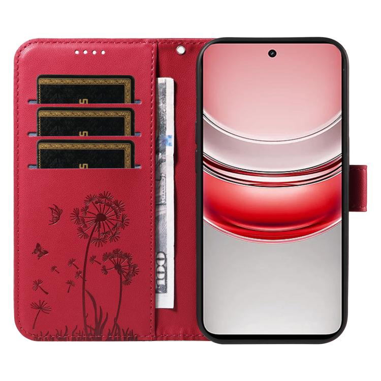 For Realme 14x 5G Global Dandelion Embossed Pattern Flip Leather Phone Case