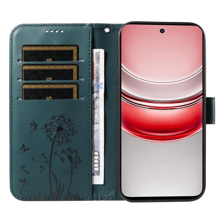 For Realme 14x 5G Global Dandelion Embossed Pattern Flip Leather Phone Case