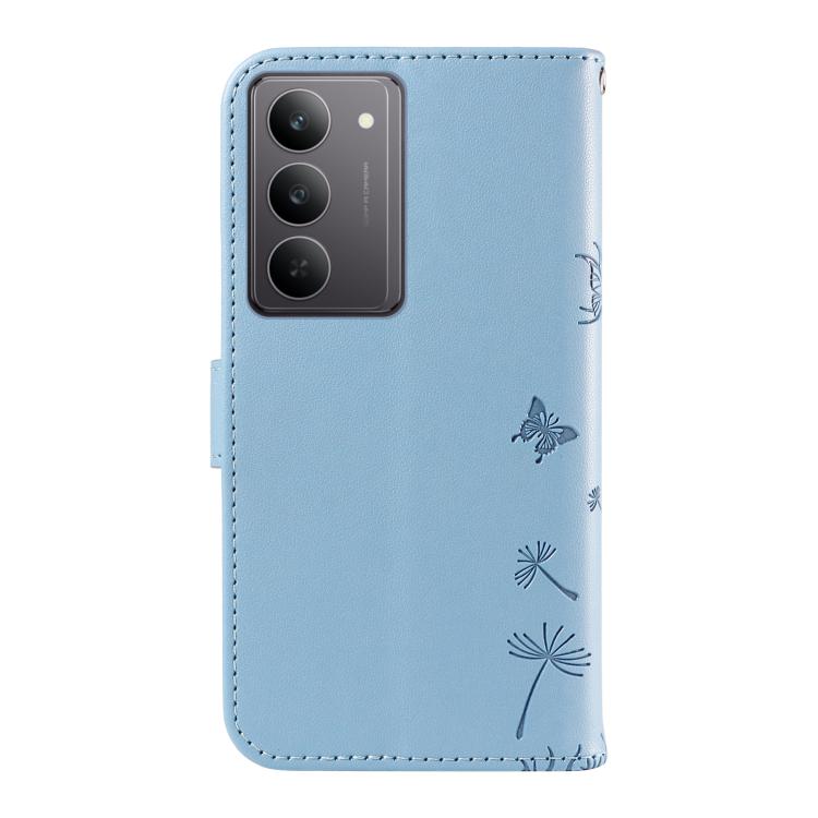 For Realme 14x 5G Global Dandelion Embossed Pattern Flip Leather Phone Case