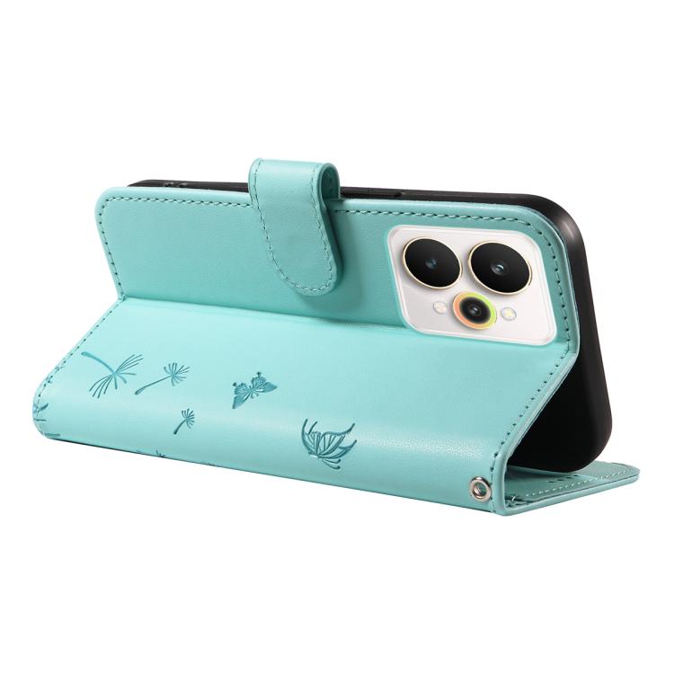 For Realme 15 5G Dandelion Embossed Pattern Flip Leather Phone Case