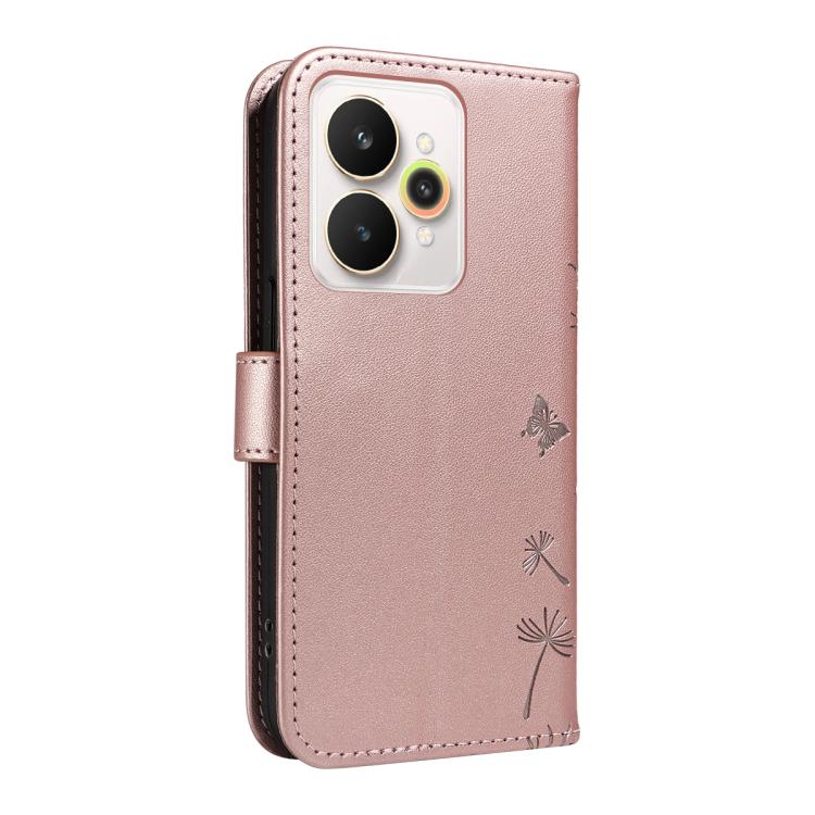 For Realme 15 5G Dandelion Embossed Pattern Flip Leather Phone Case
