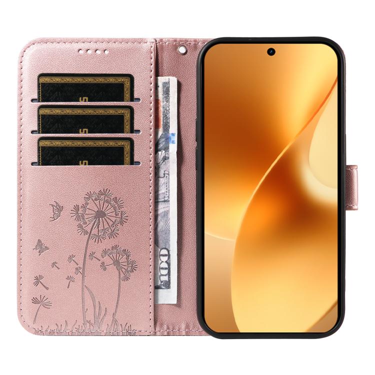 For Realme 15 5G Dandelion Embossed Pattern Flip Leather Phone Case