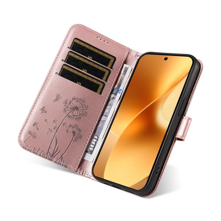For Realme 15 5G Dandelion Embossed Pattern Flip Leather Phone Case