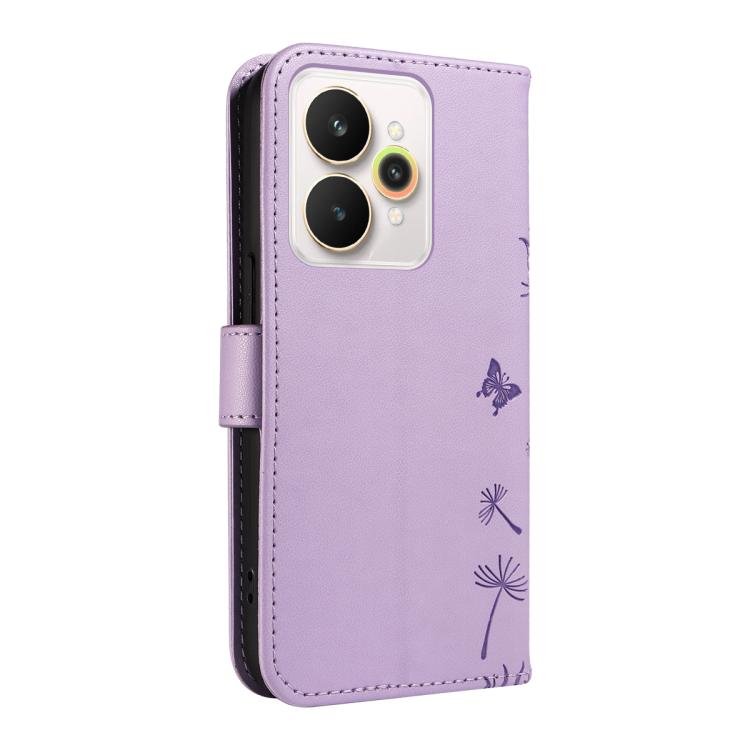 For Realme 15 5G Dandelion Embossed Pattern Flip Leather Phone Case