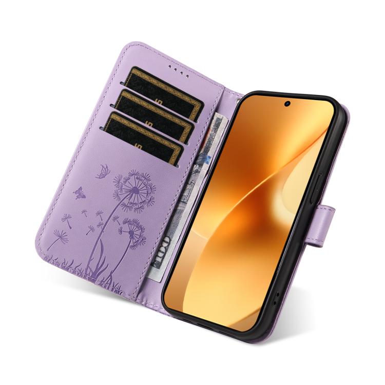 For Realme 15 5G Dandelion Embossed Pattern Flip Leather Phone Case