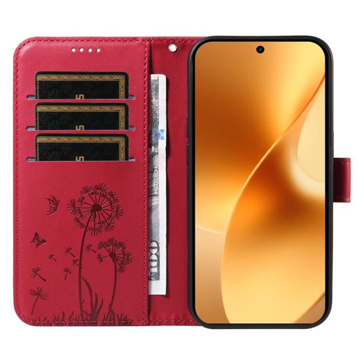 For Realme 15 5G Dandelion Embossed Pattern Flip Leather Phone Case