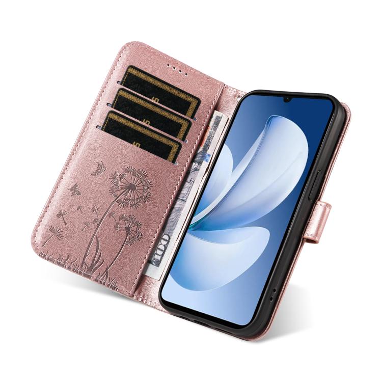 For Realme C71 4G India Dandelion Embossed Pattern Flip Leather Phone Case