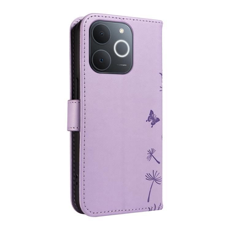 For Realme C71 4G India Dandelion Embossed Pattern Flip Leather Phone Case