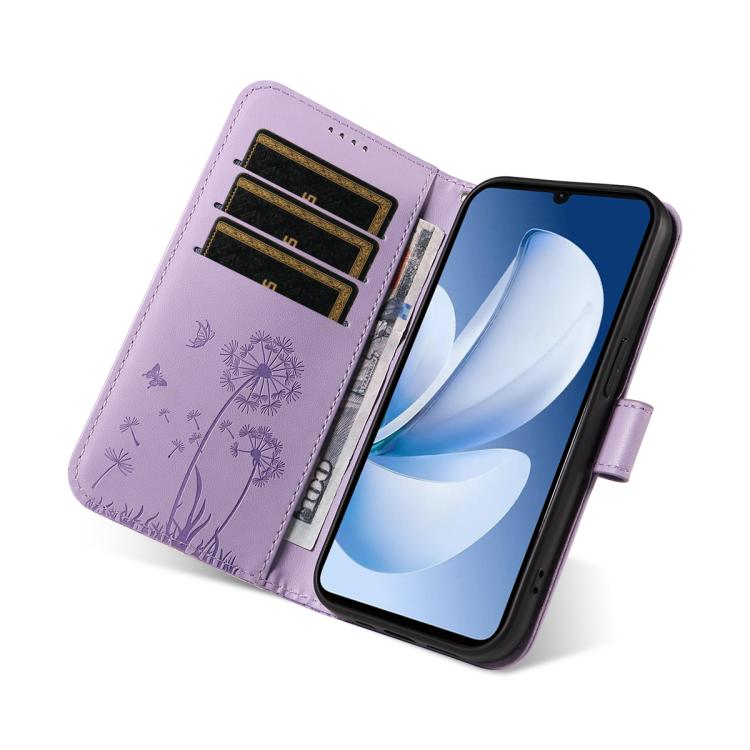 For Realme C71 4G India Dandelion Embossed Pattern Flip Leather Phone Case
