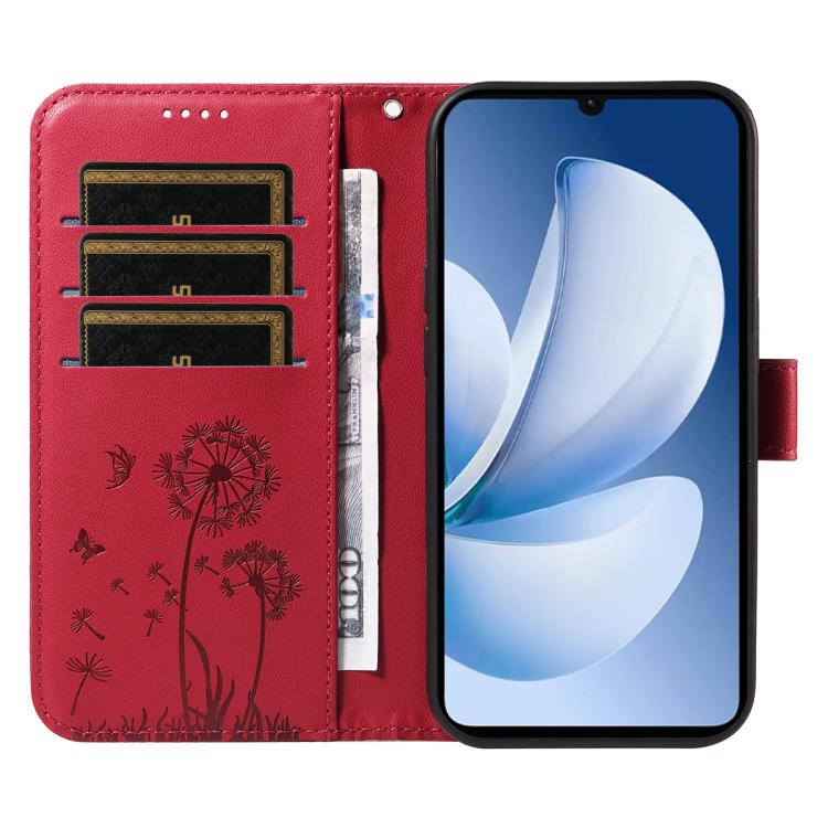For Realme C71 4G India Dandelion Embossed Pattern Flip Leather Phone Case