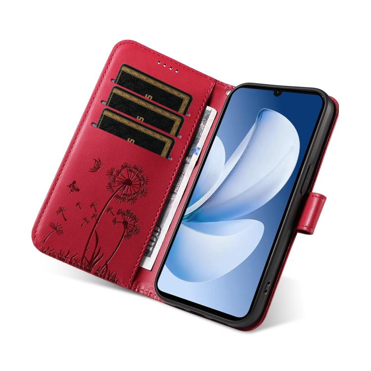 For Realme C71 4G India Dandelion Embossed Pattern Flip Leather Phone Case