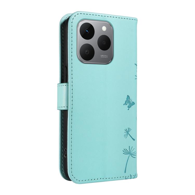 For Realme 15T 5G Dandelion Embossed Pattern Flip Leather Phone Case