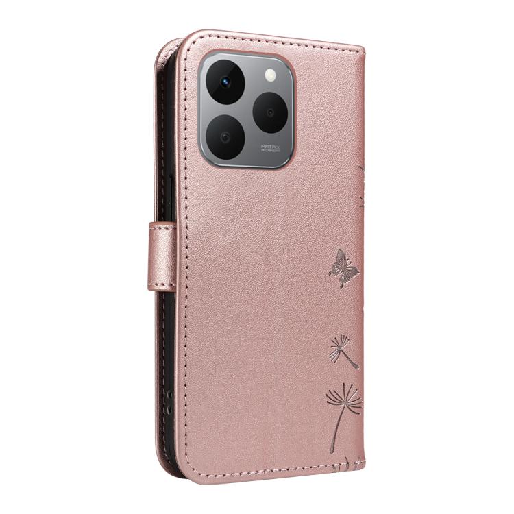 For Realme 15T 5G Dandelion Embossed Pattern Flip Leather Phone Case