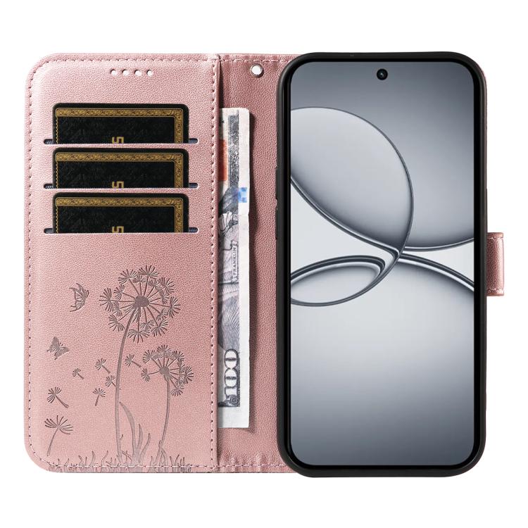 For Realme 15T 5G Dandelion Embossed Pattern Flip Leather Phone Case