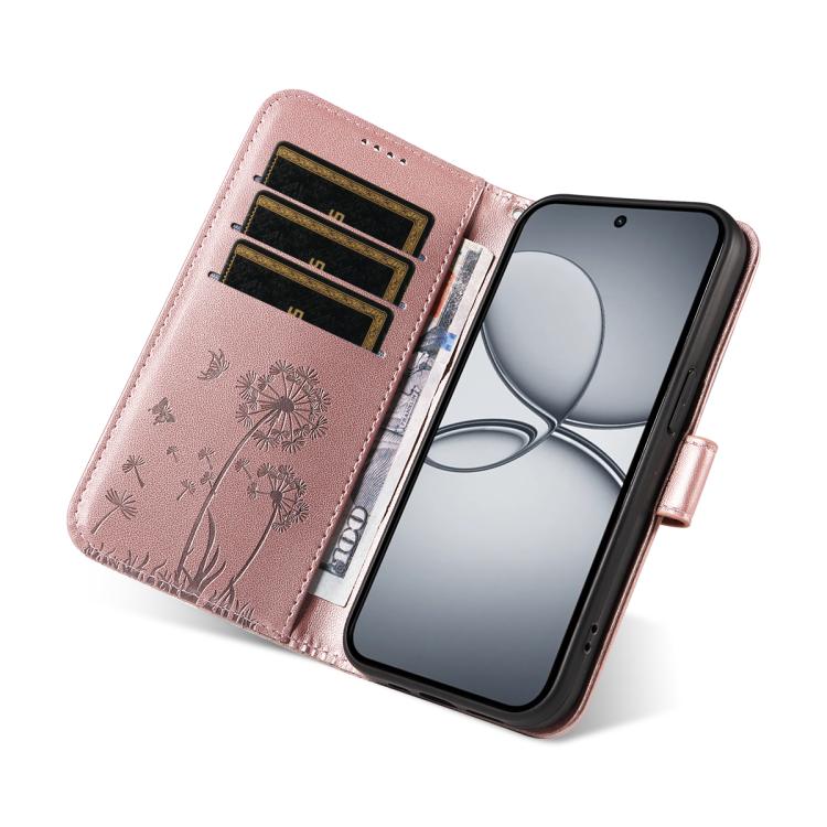 For Realme 15T 5G Dandelion Embossed Pattern Flip Leather Phone Case
