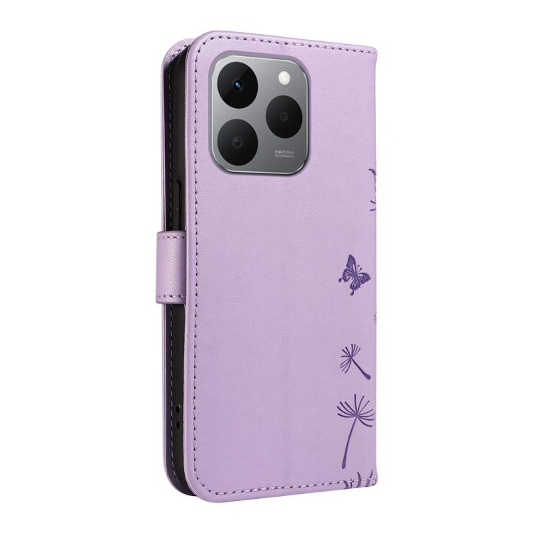 For Realme 15T 5G Dandelion Embossed Pattern Flip Leather Phone Case