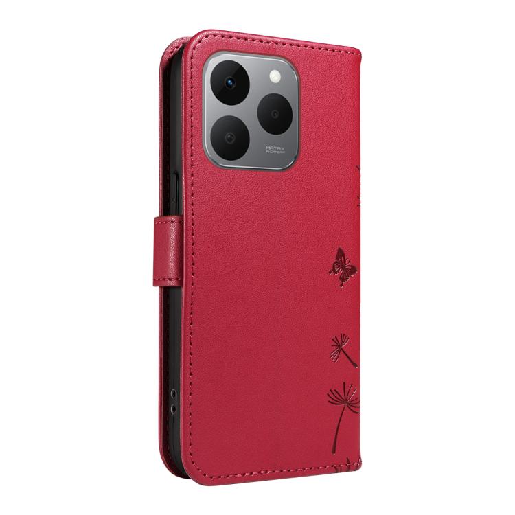 For Realme 15T 5G Dandelion Embossed Pattern Flip Leather Phone Case