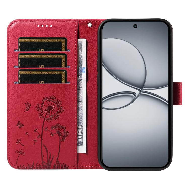For Realme 15T 5G Dandelion Embossed Pattern Flip Leather Phone Case